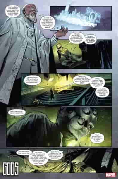 Marvel показывает первый взгляд на БОГОВ, изменяющих космос #1