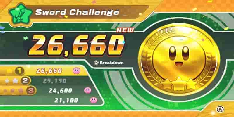 Kirby's Return To Dreamland Deluxe: Как получить золотую медаль Sword Challenge