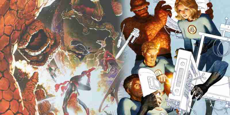 Доктор Doom уничтожает вещь в предварительном просмотре Marvel
