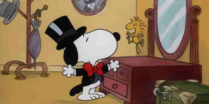 Когда Снупи впервые выдал себя за человека в магазине Peanuts Strip?