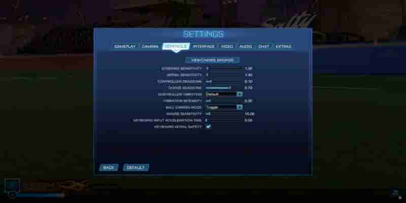 Гайд по лучшим настройкам Rocket League
