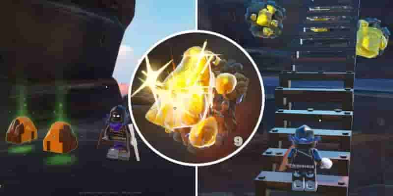 LEGO Fortnite: как сделать грубый и ограненный янтарь