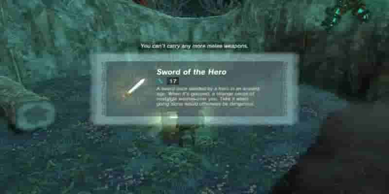 Tears Of The Kingdom: Sword Of Расположение героя