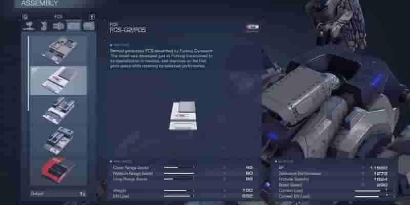 Armored Core 6: Каждый FCS, рейтинг