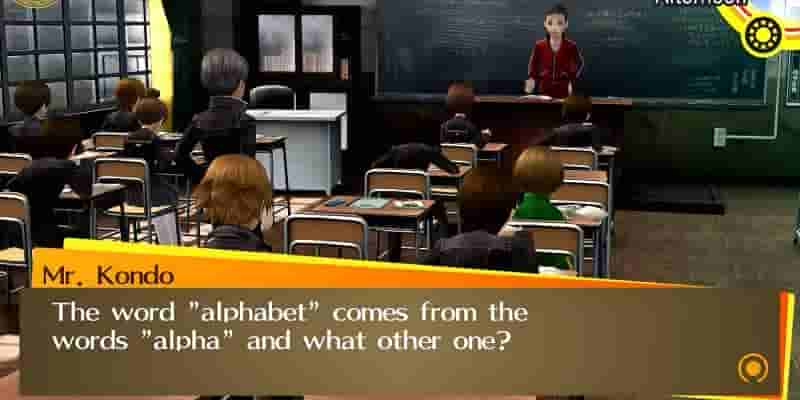 Гайд для каждого класса и тестовый ответ в Persona 4 Golden