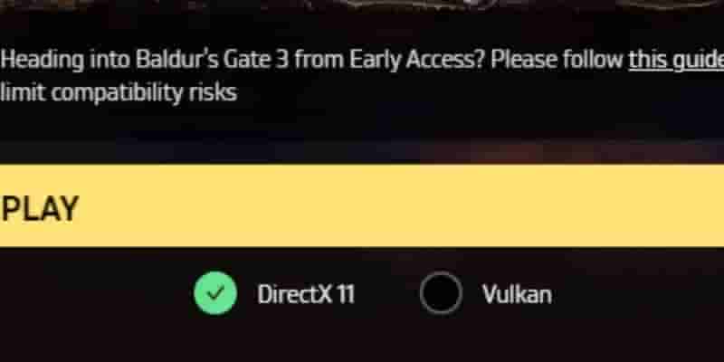 Baldur&rsquo; s Gate 3: следует ли использовать Vulkan или DirectX 11 