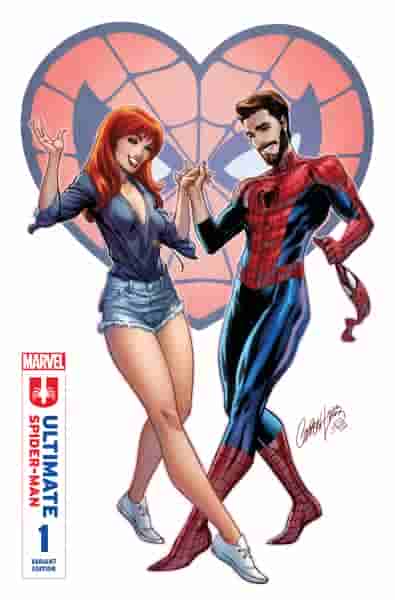 Дж. Скотт Кэмпбелл празднует брак паука в Ultimate Spider-Man Вариант №1