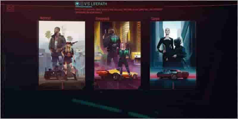 Cyberpunk 2077: Различия жизненного пути