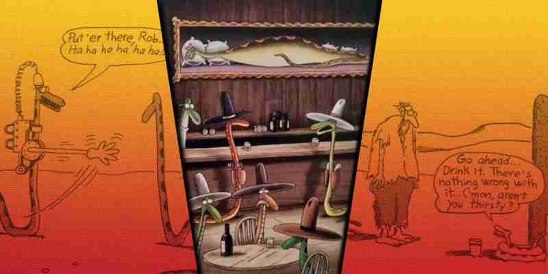 10 самых смешных комиксов The Far Side с участием змей, рейтинг
