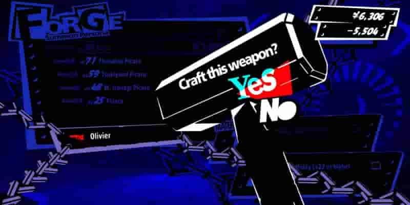 Persona 5 Tactica: Как выковать оружие 