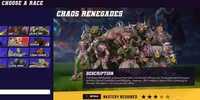 Blood Bowl 3: Лучшие навыки и стратегии команды Chaos Renegades 