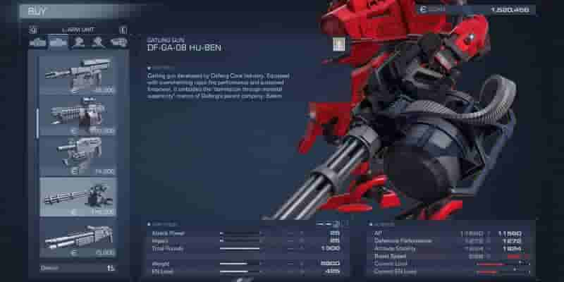 Armored Core 6: 10 лучших деталей для ранней игры, которые стоит купить
