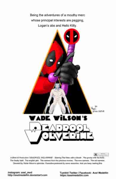 Line it is Drawn: Deadpool и Wolverine захватывают классические постеры фильмов