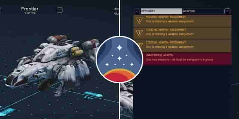 Starfield: Как назначить корабельное вооружение группе