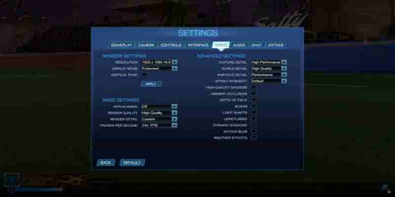 Rocket League Best Settings Гайд