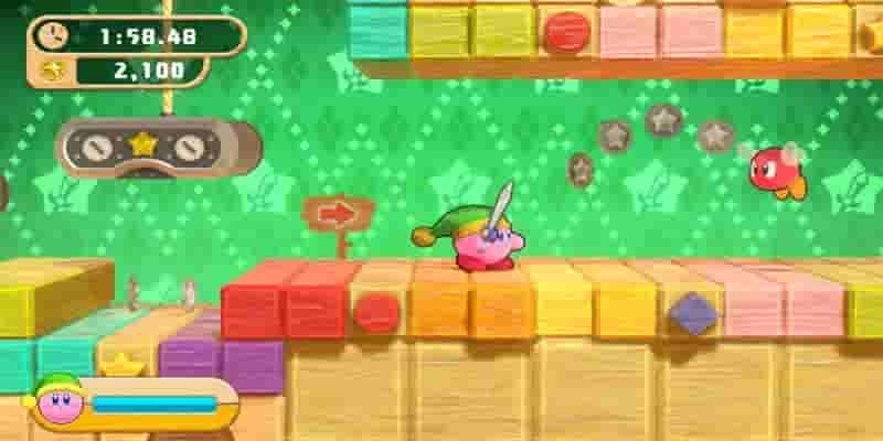 Kirby's Return To Dreamland Deluxe: How To Get Gold Medal Challenge Sword Challenge