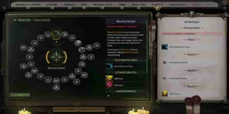 Warhammer 40K: Вольный торговец — каждый архетип, ранговый