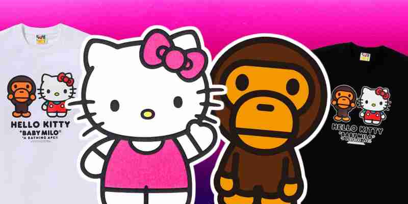 Hello Kitty & Friends объединяются с малышом Майло от BAPE для выпуска всемирной одежды