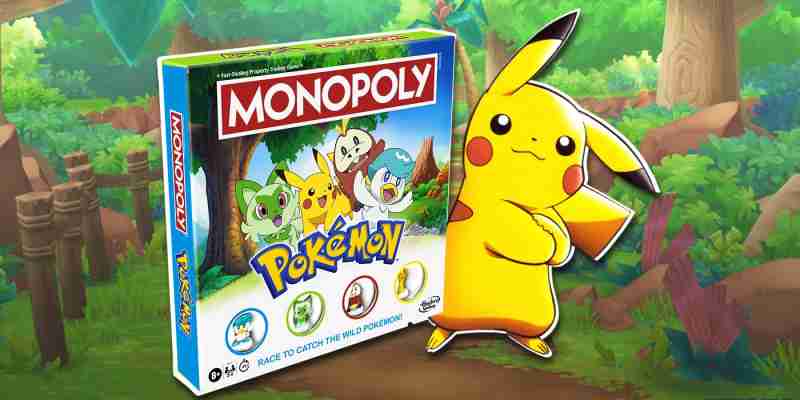 Новая игра Pokémon Monopoly предлагает игрокам выбрать своего стартового персонажа и поймать их всех в официальном релизе Hasbro