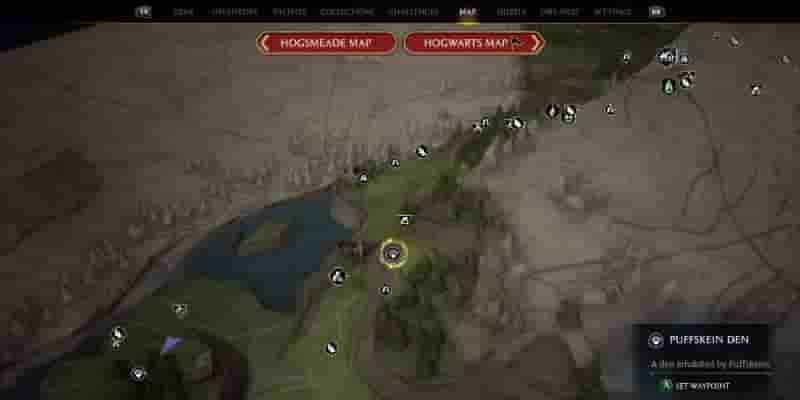 Hogwarts Legacy: как поймать пуховку