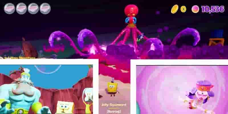 SpongeBob SquarePants: The Cosmic Shake Jelly Squidward Boss Fight Прохождение