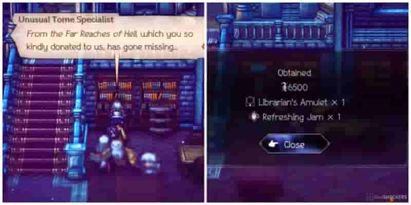 Octopath Traveler 2: Как получить амулет библиотекаря