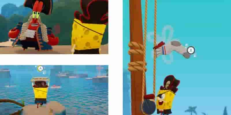 Губка Боб Прохождение игры SquarePants: The Cosmic Shake Pirate Goo Lagoon