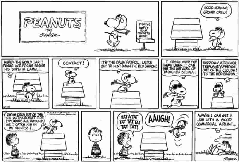 10 лучших комиксов Peanuts с участием Снупи