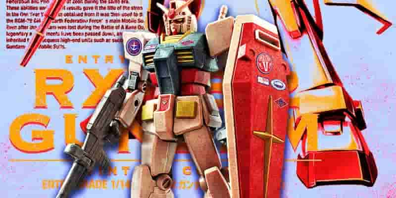 Первая деревянная модель мобильного костюма Gundam Даже имеет запах дерева