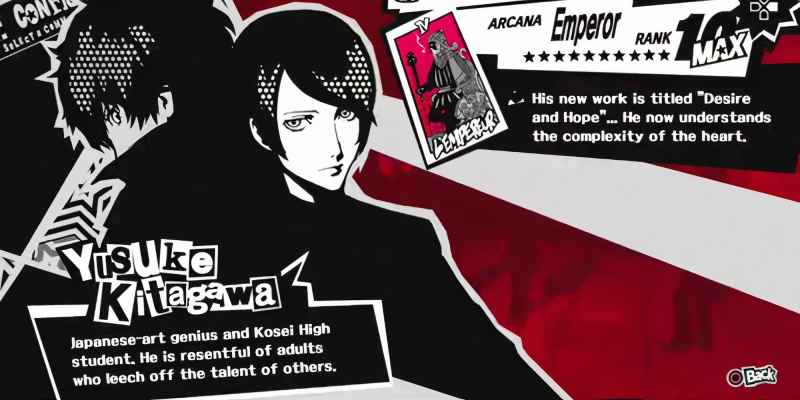 Persona 5 Royal: Emperor Confidant Гайд - Yusuke