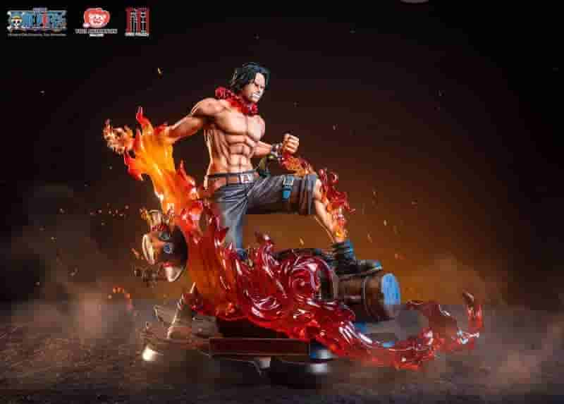 One Piece&rsquo;s Портгас Д. Эйс и Маршалл Д. Преподают битву как дорогую статую