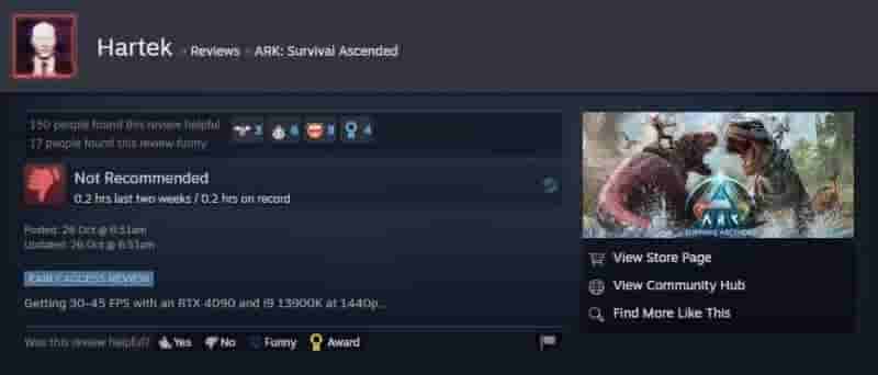 Ark: Survival Ascend запускается для Смешанные отзывы в Steam из-за 