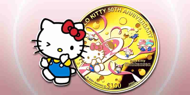 Коллекционная монета Sanrio Hello Kitty, посвященная 50-летию, стоит более 4000 долларов