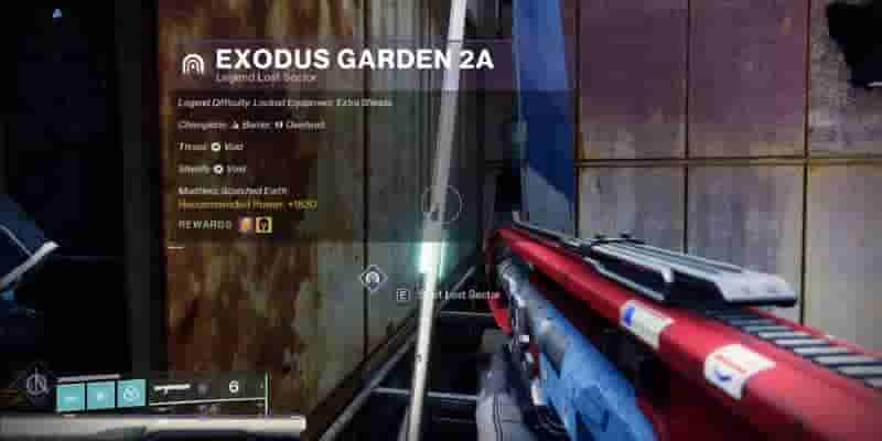 Destiny 2: Exodus Garden 2A Legend Гайд по затерянному сектору