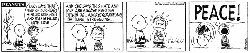 10 лучших комиксов Peanuts с участием Линуса