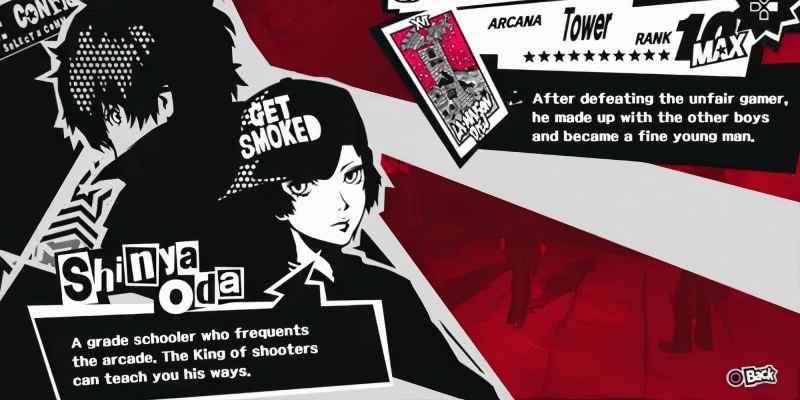Persona 5 Royal: Tower Confidant Гайд - Shinya Oda