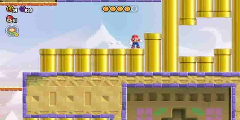 Super Mario Bros. Wonder: Pipe Park — расположение всех жетонов Wonder