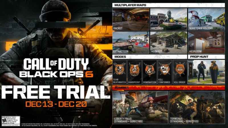 Call of Duty: Black Ops 6 — бесплатная неделя многопользовательского режима, которая продлится с 13 по 20 декабря