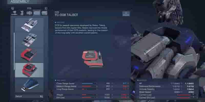 Armored Core 6: Все FCS, рейтинг