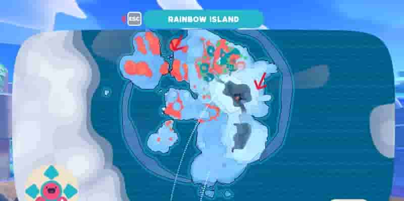 Slime Rancher 2: расположение всех узлов на карте