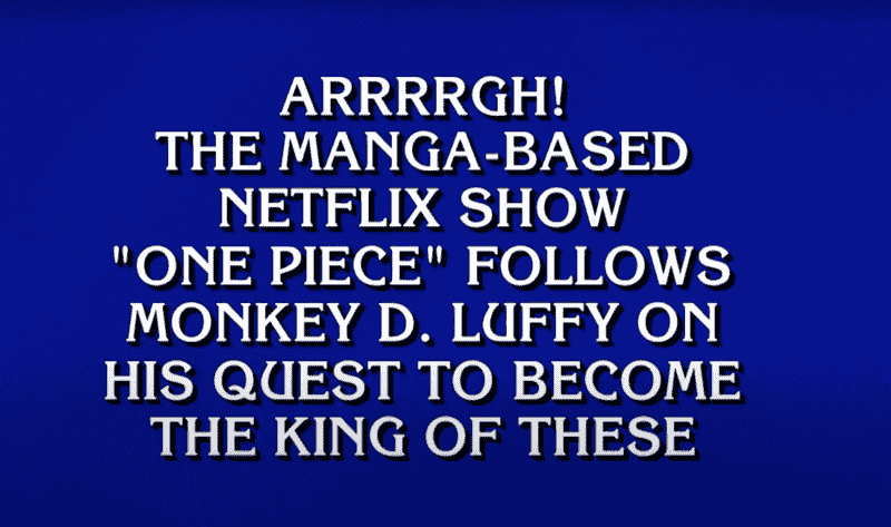 One Piece дебютирует в Jeopardy