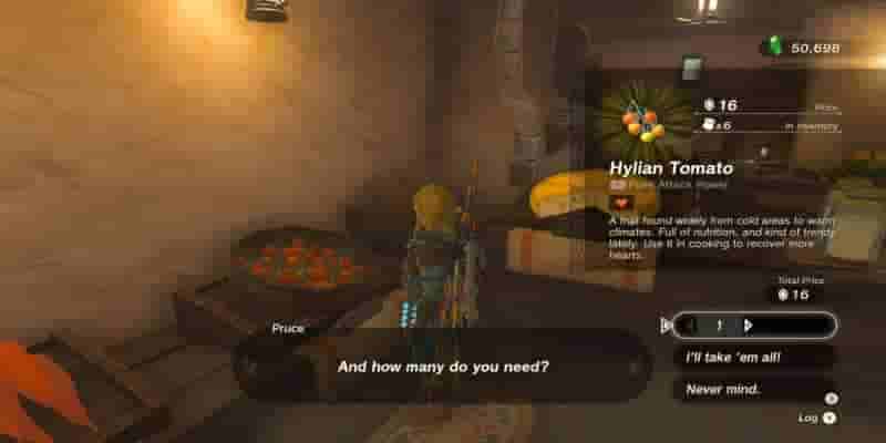 The Legend Of Zelda: Tears Of The Kingdom - Как приготовить помидоры на пару
