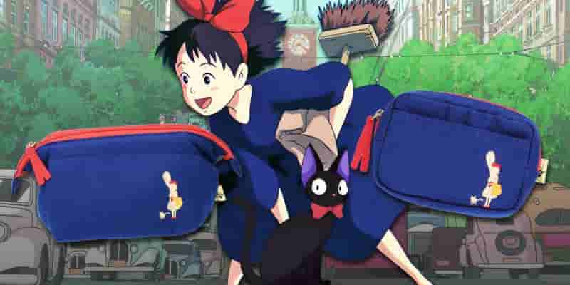 Студия Ghibli обновляет сумки службы доставки Kiki's с помощью потрясающей золотой вышивки