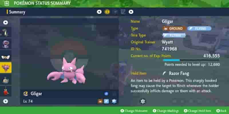 Pokemon Scarlet & Violet: Как получить и развить Глигара
