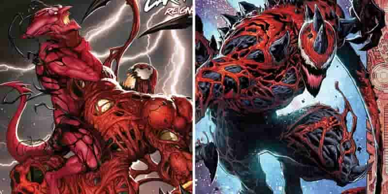 Две версии Carnage в комиксах Marvel использовали схожие злодейские планы