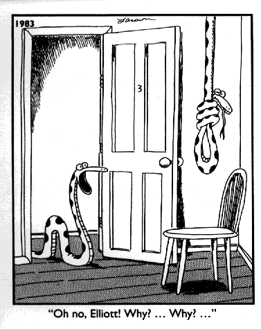 10 самых смешных комиксов The Far Side с участием змей, рейтинг