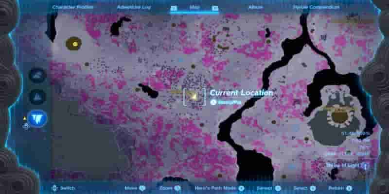 Tears Of The Kingdom: Sword Of The Hero Location