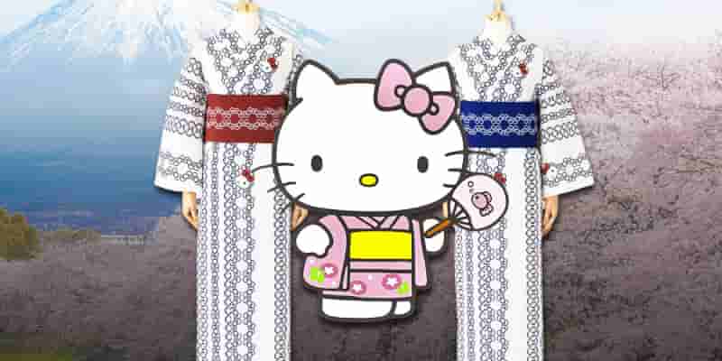 Новая линия кимоно Hello Kitty в стиле «от кутюр» сочетает в себе традиционную Японию и современный кавайный стиль