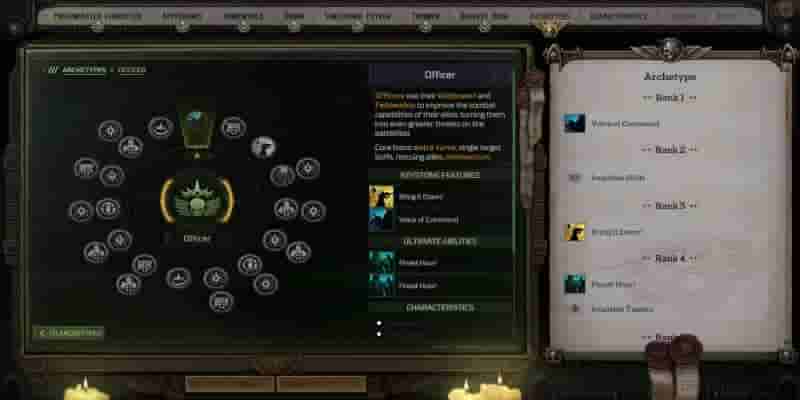 Warhammer 40K: Rogue Trader — каждый архетип, ранговый 