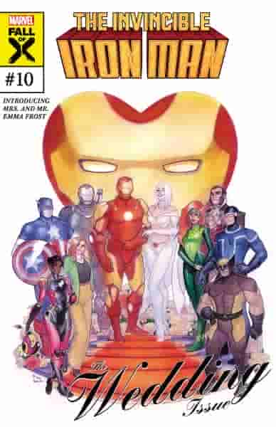 Marvel показывает фанатам предварительный просмотр свадьбы Железного человека и Эммы Фрост